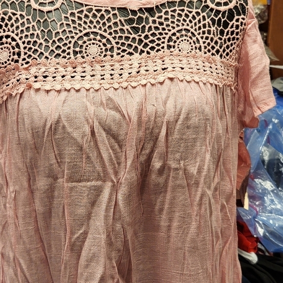 Forgotten Grace Small Top rose color NWT RN 93682 - Picture 10 of 11